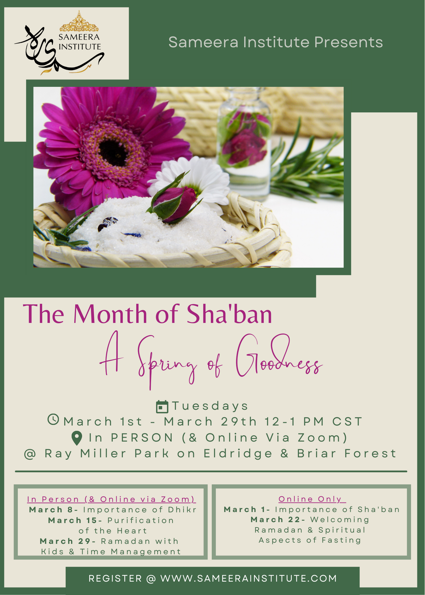 THE MONTH OF SHA’BAN – A SPRING OF GOODNESS